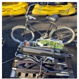 Camp Chairs, Cot, Bicycle, Horseshoes