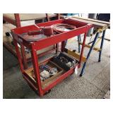 Shop Cart w/Contents & Work Stand