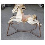 Vintage Metal Bouncy Horse