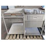 (2) Stainless Steel Work Tables