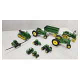 Assorted John Deere Toy Tractors