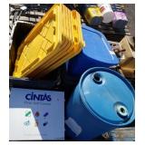 Assorted Totes w/Lids, First Aid Kit, Misc