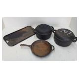 Cast Iron Pots, Pans, Griddle