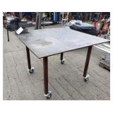 Steel Shop Table w/Casters & 9' Klutch Vise