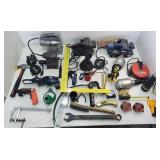 Tape Measures, Grease Gun, Lights, Misc Tools
