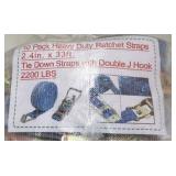 (10) Heavy Duty Ratchet Straps 2.4'x33'