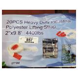 (20) Heavy Duty Lifting Staps 2'x9.8'