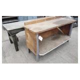 (2) Wood Work Tables