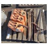 Hi-Lift Jack, (2) Augers (4' & 6'), (3) Jeep Cans