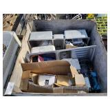 (2) Stainless Steel Sinks, Faucets, Pump