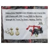Heavy Duty Ratchet Load Binder & 20' Chain