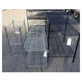 (3) Metal Racks
