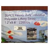 (20) Heavy Duty Lifting Staps 1.2'x9.8'