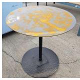 Round Metal Shop Table