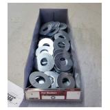 Bin of 1' Zinc Flat Washers