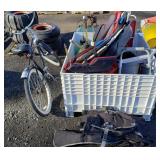 Gas Cans, Sleds, BBQ, Parker Bicycle, Misc
