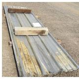 (14) Grey Metal Roof Panels