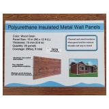 (20) Polyurethane Insulated Metal Wall Panels