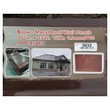 (70) Brown Metal Roof Panels