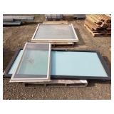 Glass Door & (2) Vinyl Windows
