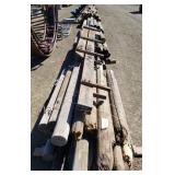 (6) Bundles Wood Poles - Various Lengths