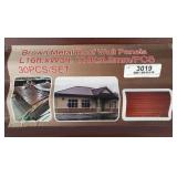 (30) Brown Metal Roof Panels