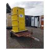 Portable Toilet on Trailer w/Hand Wash Station