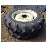 (2) 9.5-24 Tractor Tires w/8-Lug Rims