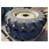 (2) 9.5-24 Tractor Tires w/8-Lug Rims