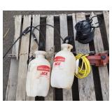 (2)Pump Sprayers, Trash Pump, Transfer Pump