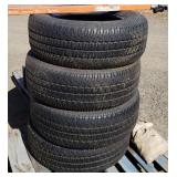 (4) Michelin 275/65R18 Tires, Chains,