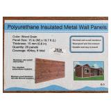 (20) Polyurethane Insulated Metal Wall Panels