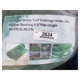 Artificial Grass Turf Drainage Holes w/Rubber