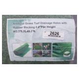 Artificial Grass Turf Drainage Holes w/Rubber