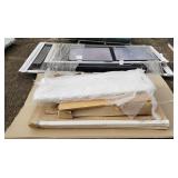 (2) Pallets of Screen Doors & Misc Cabinet Wood
