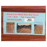 (70) Wood Grain Metal Roof Panels