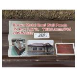 (70) Brown Metal Roof Panels