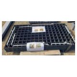 (40) Black Metal Mesh Rail