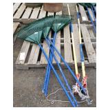 (5) Leaf Rakes & (2) Pole Saws