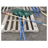 (4) Leaf Rakes & (1) Pole Saw
