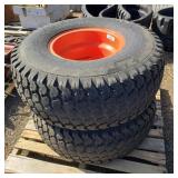 (2) 33x12.5-15 Tractor Tires w/6-Lug Rims