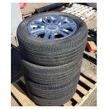 (4) Lincoln Rims w/Hankook Tires 275/55R20