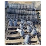 (5) Partial 4' Wire Mesh & (9) Partial Barbed Wire