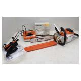 Stihl Battery Power Chainsaw & FSA 90R Weedeater