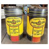 (2) Pennzoil Gear Lubricant Drums