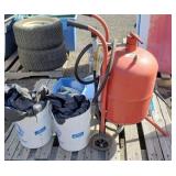 Central Pneumatic Sandblaster & Sand