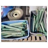 (2) Lawnmower Tires & Brackets