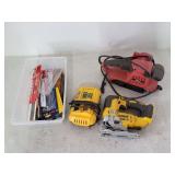Belt Sander, Jigsaw, Blades
