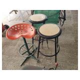 (3) Shop Stools