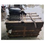 Vintage Typewriter & Trunk w/ Contents
